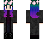 witch green blue purple hair