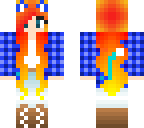 blue cadenza with tail and ears