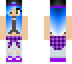blue hair cap
