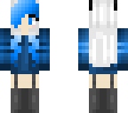 blue haired girl
