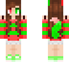 christmas fox girl