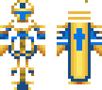 cool blue robot king