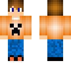 creeper gamer boy orange