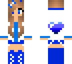 cute blue girl