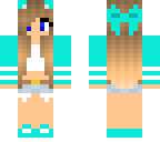 cute teal girl