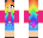 edited copied rainbow cat girl