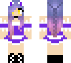 kawaii purple maid