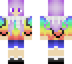 lavender-haired rainbow music girl