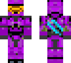 penguin purple master chief with energy sword