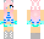 pink and blue catgirl