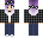 purple hair flannel girl