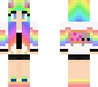 rainbow pastel girl
