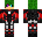 robot - wounded green hair