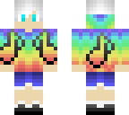 silver-haired rainbow music boy