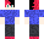 black and red hair