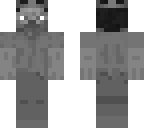 black and white steve