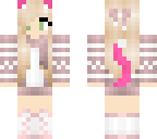 blonde pink neko
