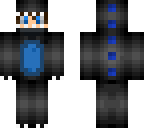blue and black dino