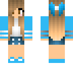 cute sky blue girl