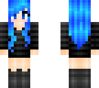 electric blue skin