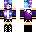 galaxy haired  wolfgirl