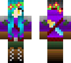 me as knight with flower crown