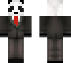 panda in a suit