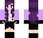 purple hair girl gangster
