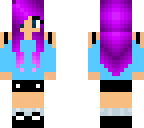purple haired girl