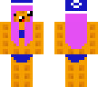 waffle go to swim