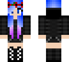blue haired girl