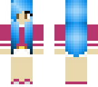 blue haired girl