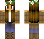brown haired girl with light brown cardigan