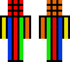 color cube with stripes