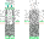 minecraft skin speed art 3  white hair boy