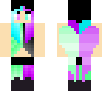 purple and green