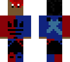 red and blue