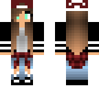 red skater girl