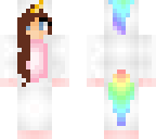 unicorn outfit with brown hair