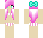 bikini girl blue bow pink