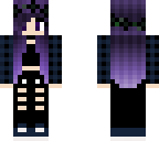 goth girl purple hair