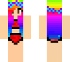 bikini rainbow girl
