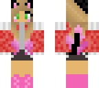 blonde to pink hair cat girl