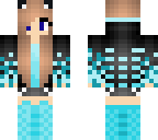 blue cat girl