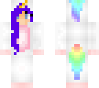 blue haired unicorn girl