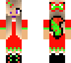 christmas fox girl