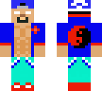 cool herobrine blue