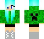 cute creeper hoodie girl