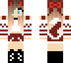 maroon red fox girl
