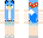 muchacha del zorro azul